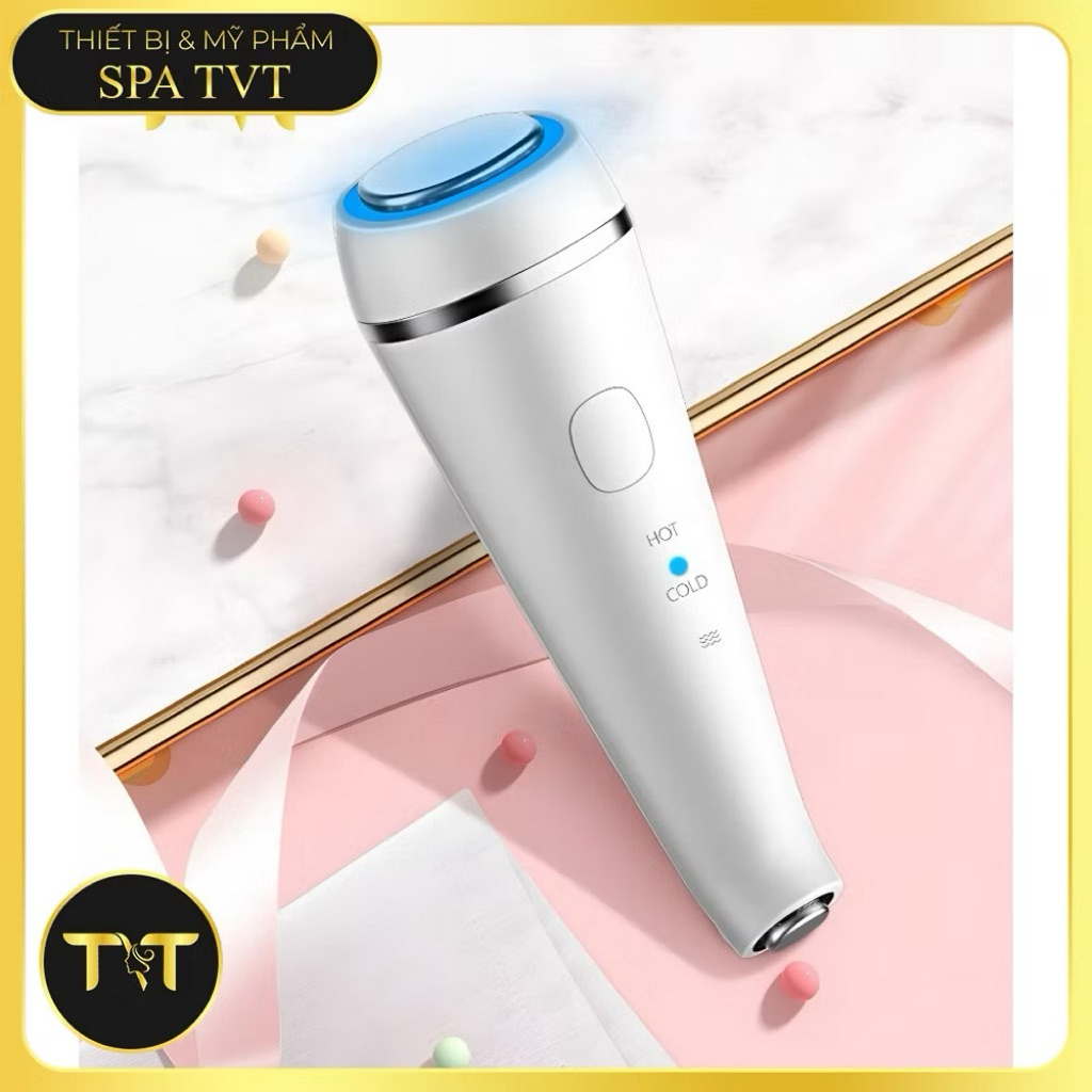 Máy Điện Di 2 Đầu Nóng Lạnh Đẩy Tinh Chất, Nâng Cơ Săn Chắc Da, Chăm Sóc Da Spa & Tại Nhà.