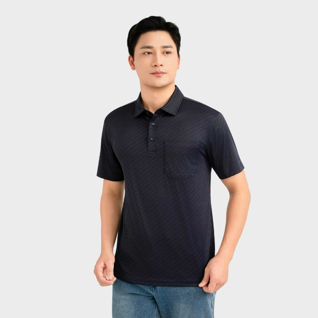 Áo Polo nam Insidemen Regular polyamide đàn hồi cao, giữ phom ôm vừa vặn IPS248AS0