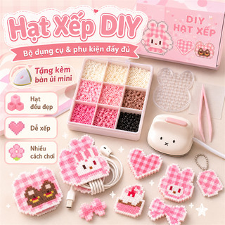 Quà Tặng Hạt Xếp Tự Làm Đồ Chơi Sáng Tạo Dành Cho 8+ Có Bộ Nguyên Liệu Kèm Theo Đồ Chơi Trí Tuệ An Toàn Cho Trẻ Em