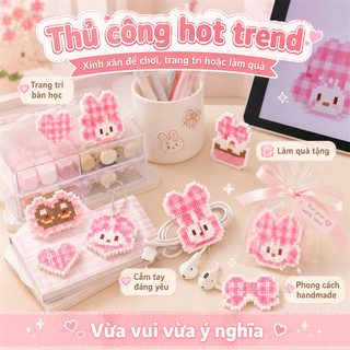 Quà Tặng Hạt Xếp Tự Làm Đồ Chơi Sáng Tạo Dành Cho 8+ Có Bộ Nguyên Liệu Kèm Theo Đồ Chơi Trí Tuệ An Toàn Cho Trẻ Em