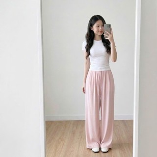 Quần đũi tơ ống rộng Dáng Nấm 92cm chất Linen mềm mát, dễ phối đồ Yến Tee #110