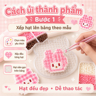 Quà Tặng Hạt Xếp Tự Làm Đồ Chơi Sáng Tạo Dành Cho 8+ Có Bộ Nguyên Liệu Kèm Theo Đồ Chơi Trí Tuệ An Toàn Cho Trẻ Em