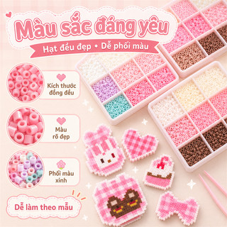 Quà Tặng Hạt Xếp Tự Làm Đồ Chơi Sáng Tạo Dành Cho 8+ Có Bộ Nguyên Liệu Kèm Theo Đồ Chơi Trí Tuệ An Toàn Cho Trẻ Em