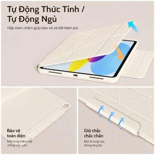 KTGGHG Dạng hút từ Bản nâng cấp Tháo rời được  Dùng cho iPad Gen 11/10 Air 4~5/6~8th(M2/M3/M4) 11"/10.9" 7~9th 10.2"