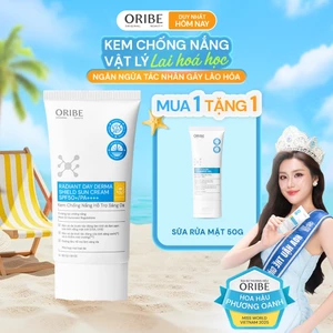 Kem Chống Nắng SPF50+ PA++++ Oribe Không Trắng Bệt Dưỡng Ẩm Chống Bụi Mịn PM 2.5 Kiểm Định Chuẩn 50g