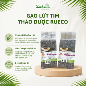 Gạo Lứt Tím Thảo Dược Rueco 1kg/ 2kg - Xanhsam Natural & Organic