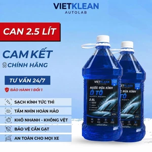 Nước Rửa Kính Ô Tô Không Cặn Chính Hãng Vietclean Autolab chuyên dụng chai to 2Lít Rưỡi