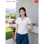 6APC13 Áo thun nữ CARDINA chất thun cotton tay cộc cổ V bẻ nẹp basic dễ mặc 6APC13