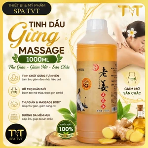 Tinh Dầu Gừng Massage Body 1000ml Chải Thông Kinh Lạc Massage Spa Dưỡng Sinh