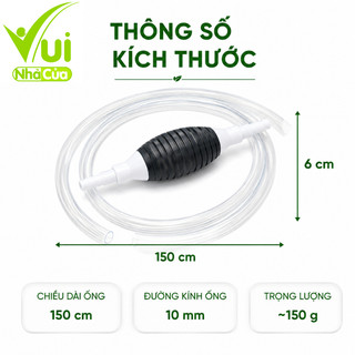 Dụng Cụ Bơm Hút Chất Lỏng Cầm Tay Có Ống Dẫn GD17 - Ống Hút Chất Lỏng Thay Nước Bể Cá Bóp Tay