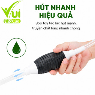 Dụng Cụ Bơm Hút Chất Lỏng Cầm Tay Có Ống Dẫn GD17 - Ống Hút Chất Lỏng Thay Nước Bể Cá Bóp Tay