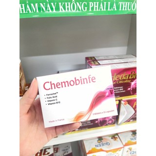 VIÊN UỐNG BỔ SUNG SẮT CHEMOBINFE NHẬP KHẨU TỪ PHÁP, KHÔNG GÂY TÁO BÓN