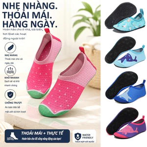 Giày Đi Biển Cho Bé Chống Trơn Nhanh Khô Giày Đi Nước Trẻ Em Đi Hồ Bơi Mềm Nhẹ