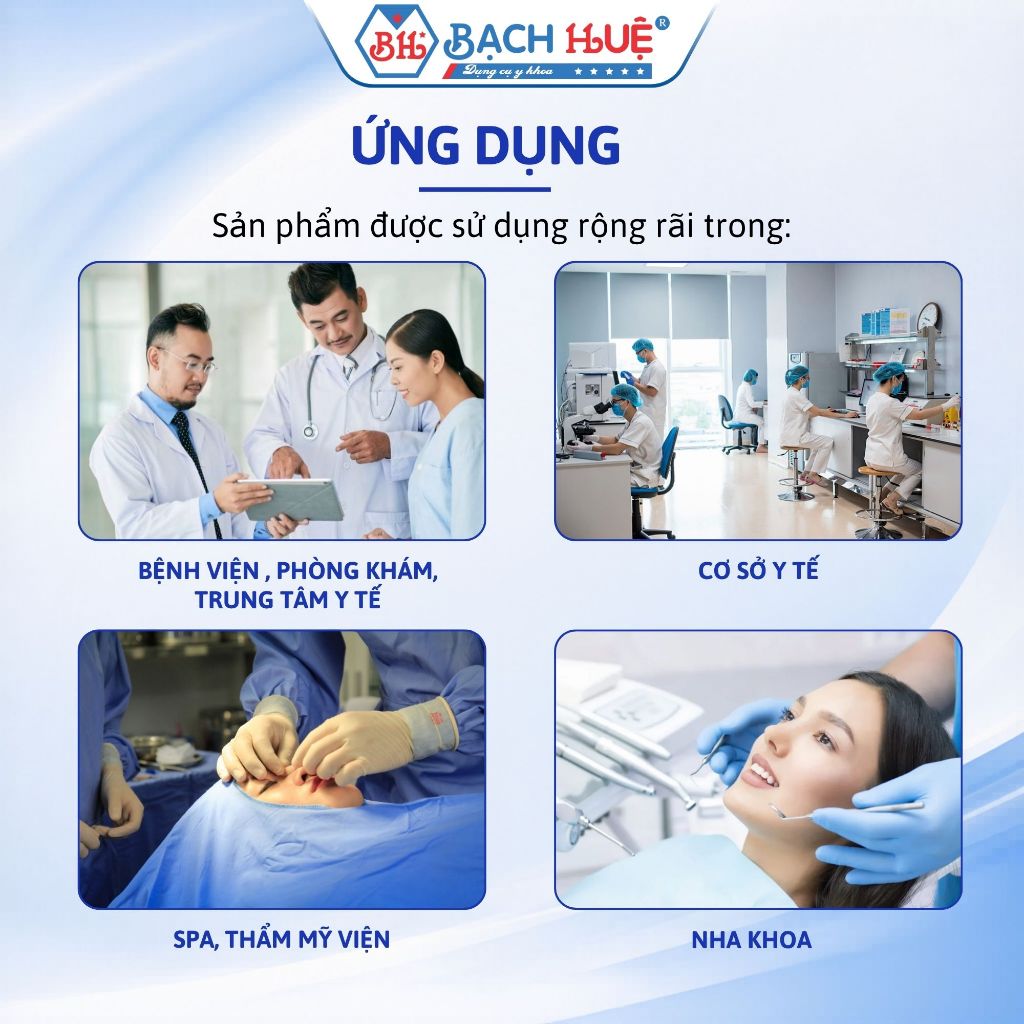 Áo Giấy Tiệt Trùng Bảo Thạch –Áo Choàng Phẫu Thuật, Áo Blouse Giấy Dùng 1 Lần Cho Y Tế, Spa, Thẩm Mỹ