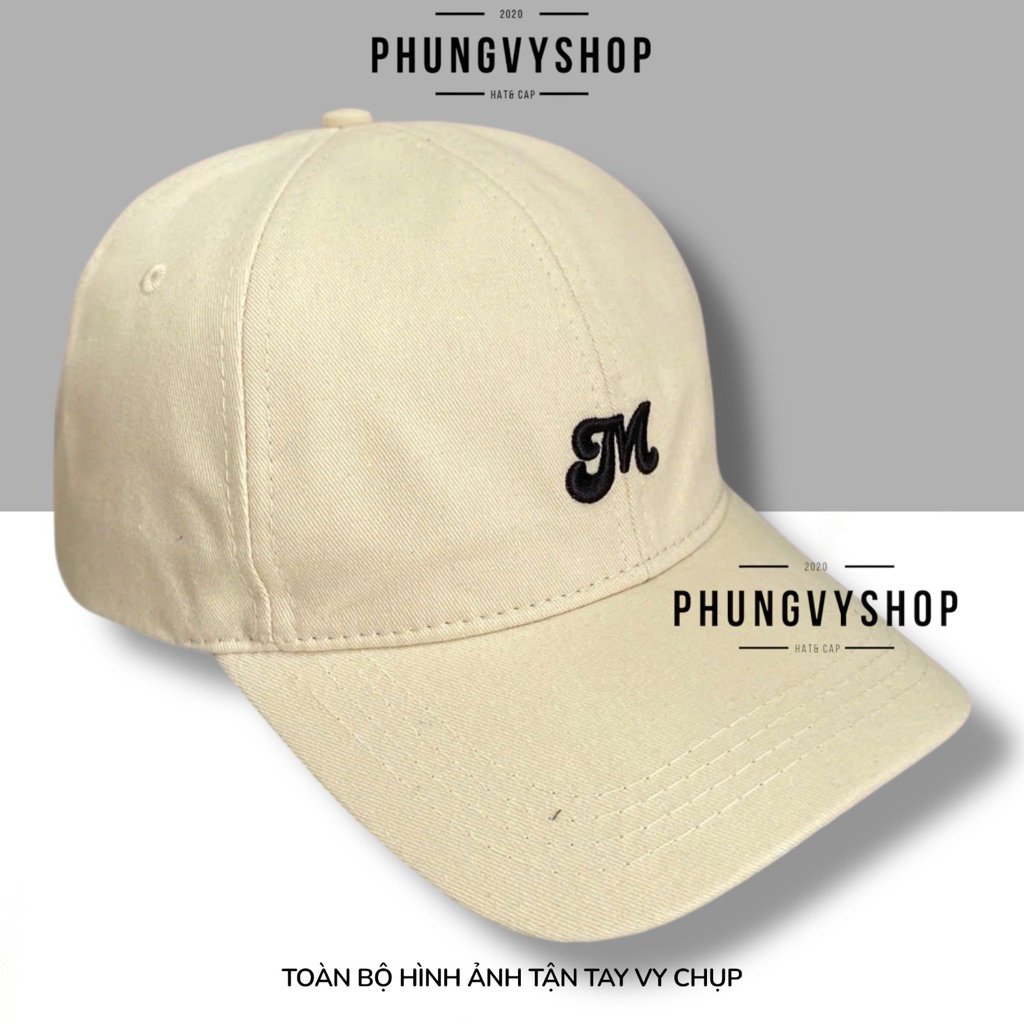 Mũ LƯỠI TRAI unisex hot phong cách hàn quốc nam nữ thoáng mát phungvyshop- nón Kết KAKI CÁC LOẠI C LUCK M
