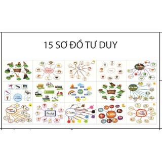 TRANH TƯ DUY MINDMAP TIẾNG ANH CHO BÉ – HỌC TỪ VỰNG SIÊU DỄ NHỚ-Tranh decal trang trí phòng