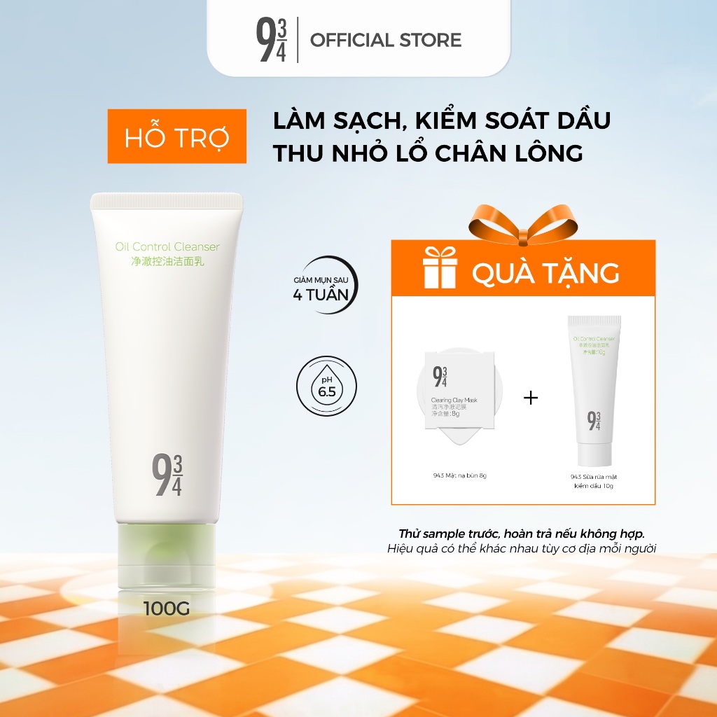 Sữa Rửa Mặt 934 Kiềm Dầu Oil Control Cleanser 100ml