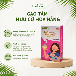 Gạo Tấm Hữu Cơ Hoa Nắng 1kg - Xanhsam Natural & Organic