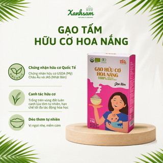 Gạo Tấm Hữu Cơ Hoa Nắng 1kg - Xanhsam Natural & Organic