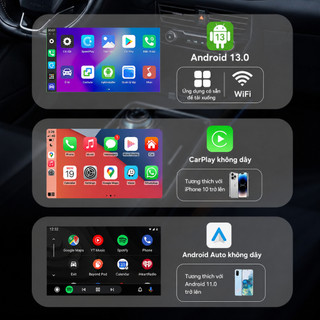 👍Hộp AI 8+64GB cho ô tô Bộ chuyển đổi AI Carplay không dây Hộp Android 13 HDMI, Android Auto Apple Carplay Dongle