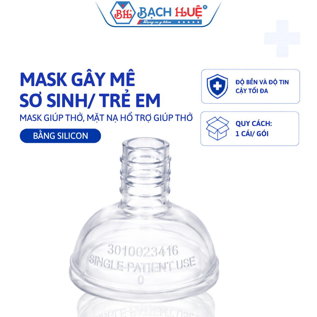 Mặt Nạ Thở Silicon Cho Trẻ Sơ Sinh Và Trẻ Em – Bộ Mask Mặt Nạ Hỗ Trợ Hô Hấp Y Tế Đầy Đủ Kích Cỡ