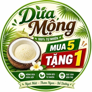 MUA 5 TẶNG 1 DỪA MỘNG BẾN TRE