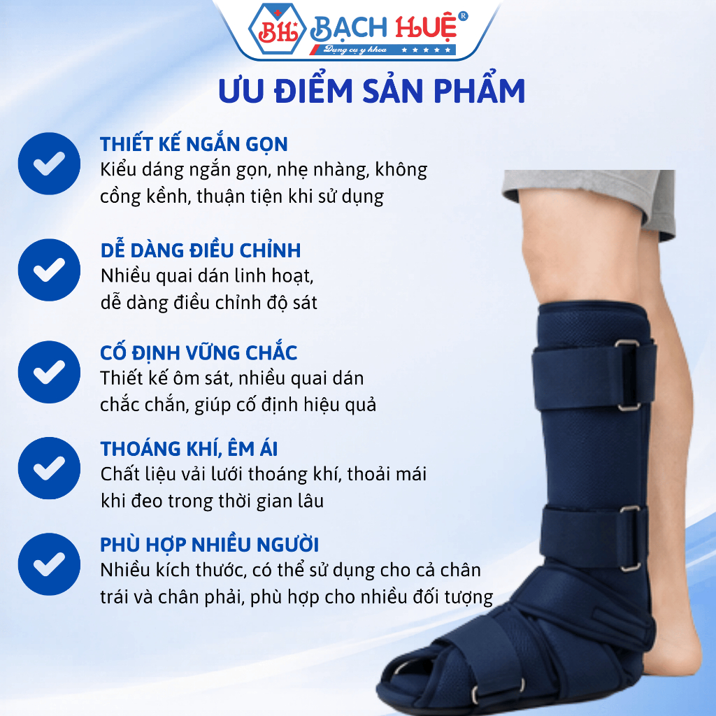 Nẹp Cẳng Chân Ngắn, Nẹp  Bàn Chân Cố Định Chấn Thương Chỉnh Hình Đủ Kích Thước