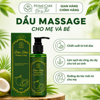 150ml Dầu Massage Cho Bé Giúp Da Mềm Mịn, Sạch Da Còng Da Cáy Cho Cả Mẹ Và Bé Home Care 150ml