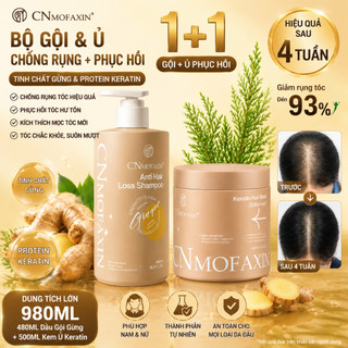 Combo Chăm sóc tóc Ngăn rụng tóc hiệu quả, tóc chắc khỏe & suôn mượt CNMOFAXIN 480ml+500ml
