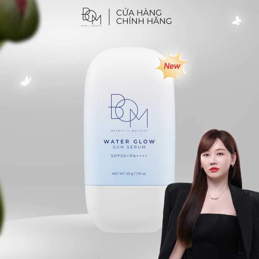 [DẤU ẤN MỚI] Serum chống nắng B.O.M Water Glow Sun Serum 50ml SPF50+PA++++ dưỡng ẩm vượt trội