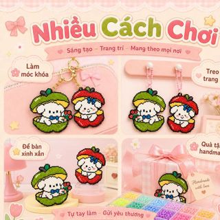 【Bộ đồ chơi】Bộ hạt xếp trí tuệ DIY cho trẻ em【Mẫu mới thông minh】 | Bao gồm hạt nhiều màu + dụng cụ + bàn ủi an toàn