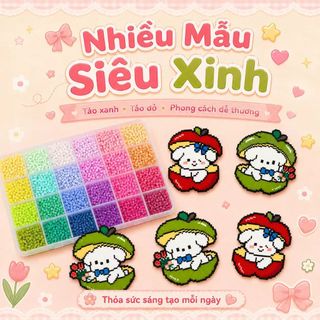 【Bộ đồ chơi】Bộ hạt xếp trí tuệ DIY cho trẻ em【Mẫu mới thông minh】 | Bao gồm hạt nhiều màu + dụng cụ + bàn ủi an toàn