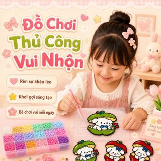【Bộ đồ chơi】Bộ hạt xếp trí tuệ DIY cho trẻ em【Mẫu mới thông minh】 | Bao gồm hạt nhiều màu + dụng cụ + bàn ủi an toàn
