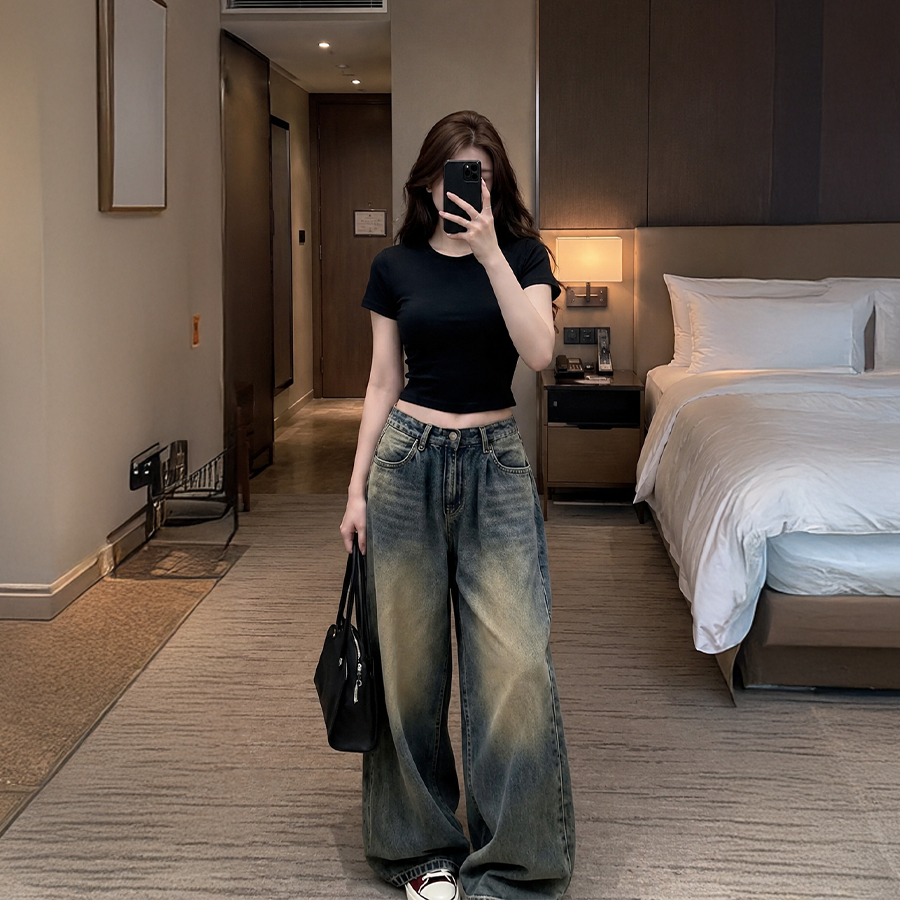 ÁO THUN TRƠN BASIC DÁNG CROPTOP ÔM BODY CHO NỮ