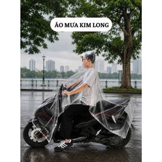 Áo mưa trong suốt cánh dơi unisex cao cấp
