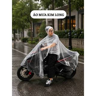 Áo mưa trong suốt cánh dơi unisex cao cấp