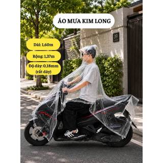 Áo mưa trong suốt cánh dơi unisex cao cấp