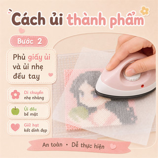 Bộ Hạt Xếp 2.6mm Nhiều Màu, Combo Làm Thủ Công Kèm Bàn Ủi