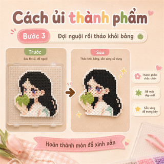 Bộ Hạt Xếp 2.6mm Nhiều Màu, Combo Làm Thủ Công Kèm Bàn Ủi