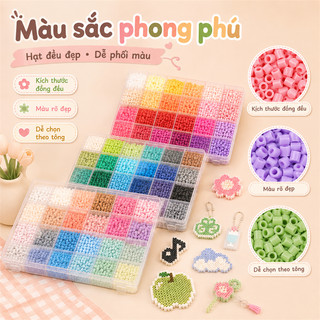 Bộ Hạt Xếp 2.6mm Nhiều Màu, Combo Làm Thủ Công Kèm Bàn Ủi