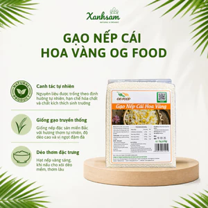 Gạo Nếp Cái Hoa Vàng OG Food 1kg - Xanhsam Natural & Organic