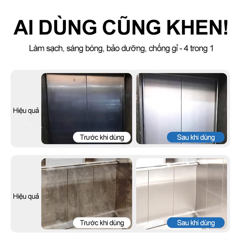 tẩy xoong nồi cháy khét, inox rỉ sét, ố vàng, đồ da, đồ nhựa, nữ trang