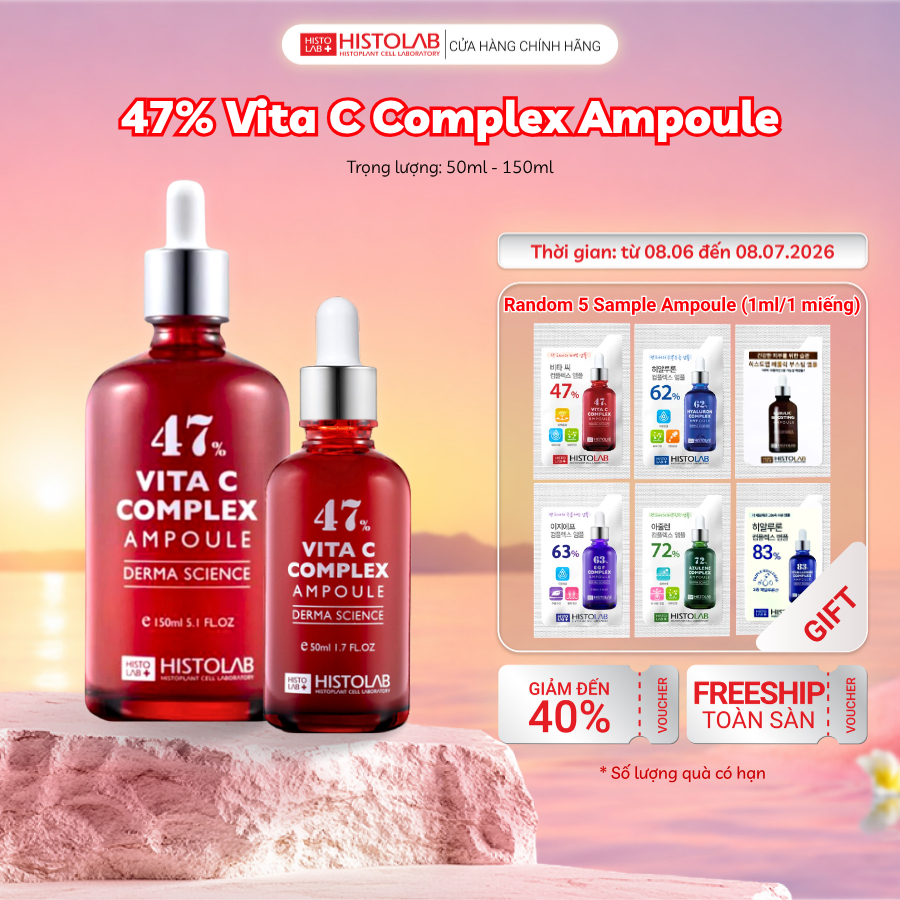 Tinh Chất Hỗ Trợ Dưỡng Trắng Da HISTOLAB 47% Vita C Complex