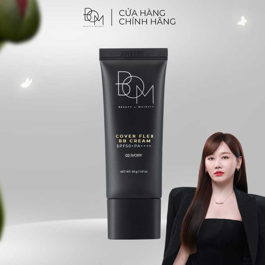 BOM Kem nền Cover Flex BB Cream SPF50+PA++++ 40G - Chất kem mỏng nhẹ, độ che phủ cao, chống nắng