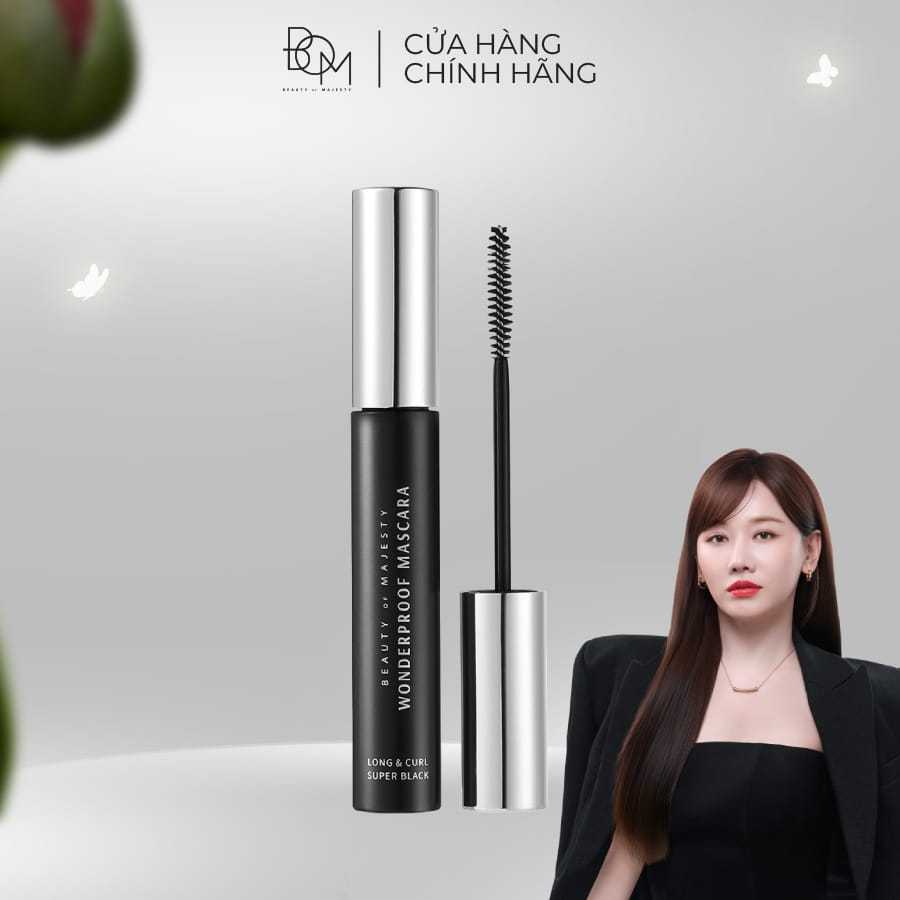 Bộ đôi BOM Chì Kẻ Mắt Siêu Mảnh Wonderproof Gel Slim Eyeliner 0,1G Dày Mi & Cong Tự Nhiên và Mascara 8g