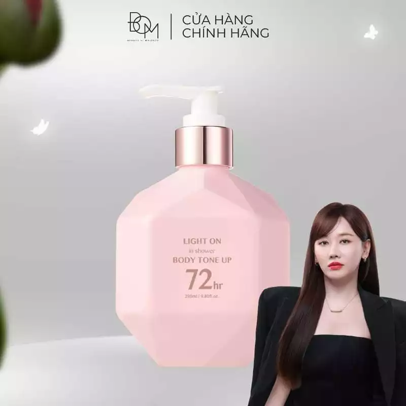 Sữa Dưỡng Thể Nâng Tông Body B.O.M Light On In Shower Body Tone Up 290ml Dưỡng Body Dưỡng Da — ảnh 1