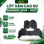 THẢM LÓT SÀN CAO SU FORD Ranger 2014 - 2021, Cao su đúc không mùi, mẫu tổ ong NISSIN chữ Trắng