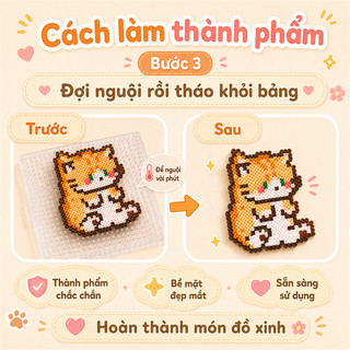 Bộ Hạt Xếp Hình 2.6mm Tổng Hợp Mới, Combo Đầy Đủ Kèm Bàn Ủi