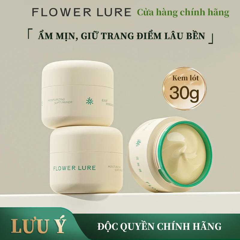 【FLOWER LURE】kem lót, 30g,Dưỡng Ẩm Che Phủ Lỗ Chân Lông Giữ Nền Lâu Trôi Chiết Xuất Thực Vật | BigBuy360 - bigbuy360.vn