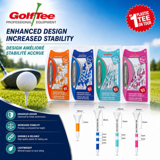 Combo 30 Tee Golf Nhựa Cao Cấp NEXTSWING Có Vạch Chia Độ Sâu – Tăng Cường Độ Ổn Định Khi Phát Bóng ( golfworldforall )